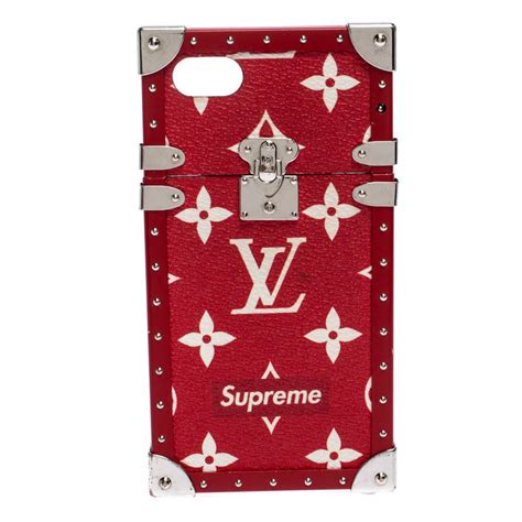 supreme louis vuitton phone case black|Louis Vuitton x supreme price.